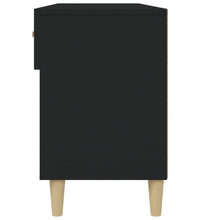 Schuhschrank Schwarz 102x35x55 cm Holzwerkstoff