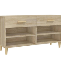 Schuhschrank Sonoma-Eiche 102x35x55 cm Holzwerkstoff