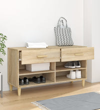 Schuhschrank Sonoma-Eiche 102x35x55 cm Holzwerkstoff