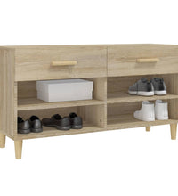 Schuhschrank Sonoma-Eiche 102x35x55 cm Holzwerkstoff