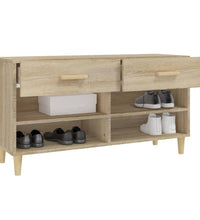 Schuhschrank Sonoma-Eiche 102x35x55 cm Holzwerkstoff