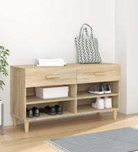 Schuhschrank Sonoma-Eiche 102x35x55 cm Holzwerkstoff