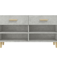 Schuhschrank Betongrau 102x35x55 cm Holzwerkstoff