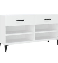 Schuhschrank Weiß 102x35x55 cm Holzwerkstoff