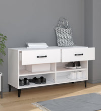 Schuhschrank Weiß 102x35x55 cm Holzwerkstoff