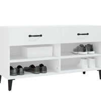 Schuhschrank Weiß 102x35x55 cm Holzwerkstoff