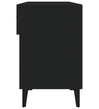 Schuhschrank Schwarz 102x35x55 cm Holzwerkstoff