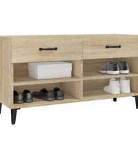 Schuhschrank Sonoma-Eiche 102x35x55 cm Holzwerkstoff