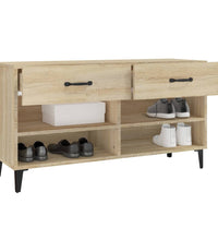 Schuhschrank Sonoma-Eiche 102x35x55 cm Holzwerkstoff