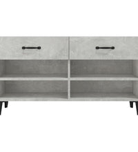 Schuhschrank Betongrau 102x35x55 cm Holzwerkstoff