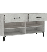 Schuhschrank Betongrau 102x35x55 cm Holzwerkstoff