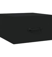 Wand-Nachttisch Schwarz 35x35x20 cm