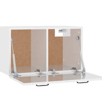Wandschrank Hochglanz-Weiß 80x36,5x35 cm Holzwerkstoff