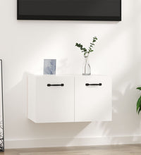 Wandschrank Hochglanz-Weiß 80x36,5x35 cm Holzwerkstoff