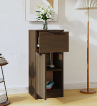 Sideboard Braun Eichen-Optik 30x30x70 cm Holzwerkstoff