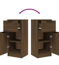 Sideboard Braun Eichen-Optik 30x30x70 cm Holzwerkstoff