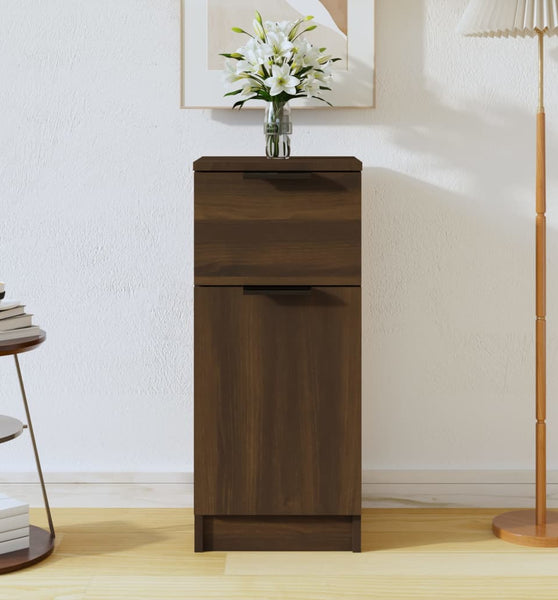 Sideboard Braun Eichen-Optik 30x30x70 cm Holzwerkstoff