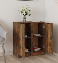 Sideboards 2 Stk. Räuchereiche 30x30x70 cm Holzwerkstoff