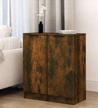 Sideboards 2 Stk. Räuchereiche 30x30x70 cm Holzwerkstoff