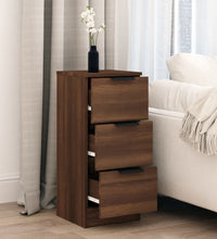 Sideboard Braun Eichen-Optik 30x30x70 cm Holzwerkstoff