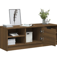 TV-Schrank Braun Eichen-Optik 102x35,5x36,5 cm Holzwerkstoff