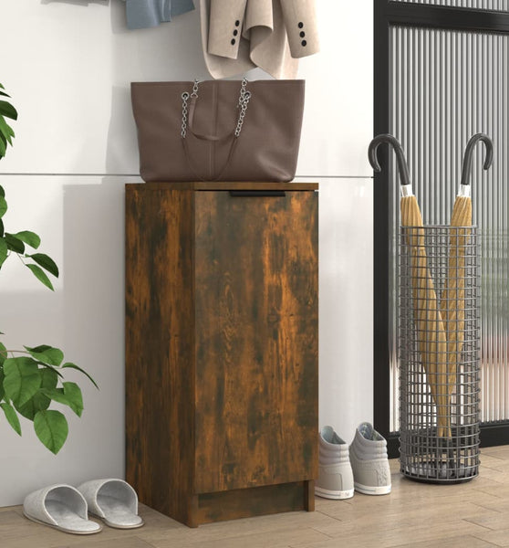 Schuhschrank Räuchereiche 30x35x70 cm Holzwerkstoff