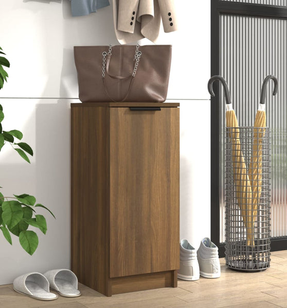 Schuhschrank Braun Eichen-Optik 30x35x70 cm Holzwerkstoff