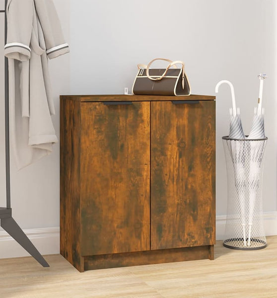 Schuhschrank Räuchereiche 59x35x70 cm Holzwerkstoff