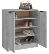 Schuhschrank Grau Sonoma 59x35x70 cm Holzwerkstoff