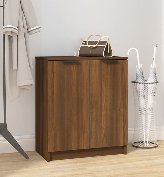 Schuhschrank Braun Eichen-Optik 59x35x70 cm Holzwerkstoff