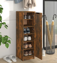 Schuhschrank Räuchereiche 30x35x100 cm Holzwerkstoff