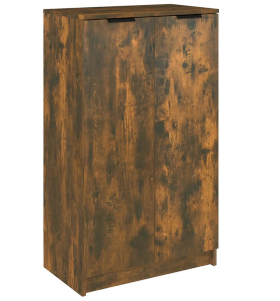 Schuhschrank Räuchereiche 59x35x100 cm Holzwerkstoff