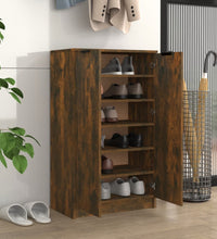 Schuhschrank Räuchereiche 59x35x100 cm Holzwerkstoff