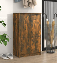 Schuhschrank Räuchereiche 59x35x100 cm Holzwerkstoff