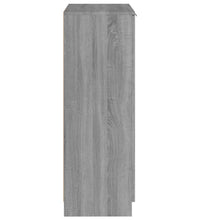 Schuhschrank Grau Sonoma 59x35x100 cm Holzwerkstoff