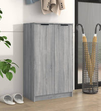 Schuhschrank Grau Sonoma 59x35x100 cm Holzwerkstoff