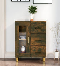 Sideboard Räuchereiche 69,5x34x90 cm Holzwerkstoff