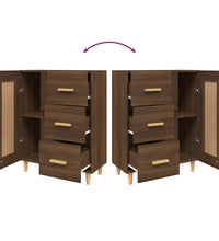 Sideboard Braun Eichen-Optik 69,5x34x90 cm Holzwerkstoff