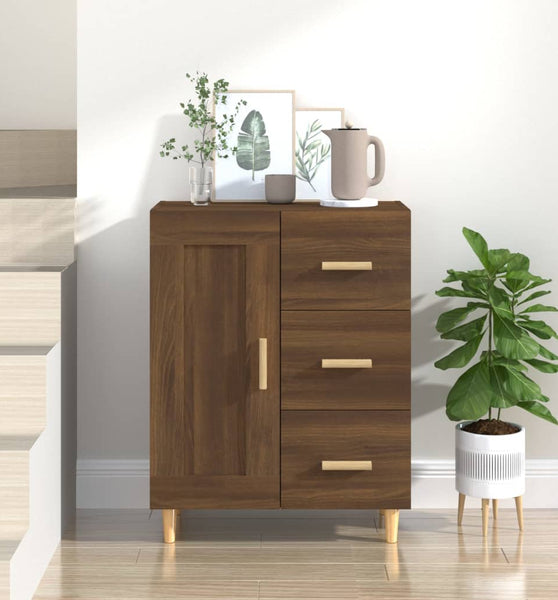 Sideboard Braun Eichen-Optik 69,5x34x90 cm Holzwerkstoff