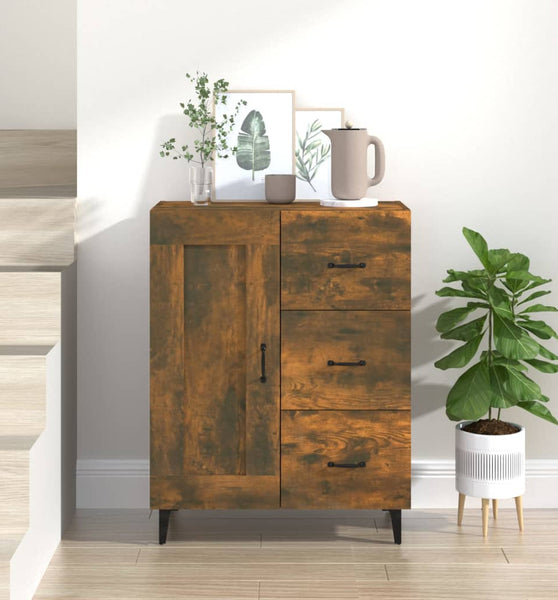 Sideboard Räuchereiche 69,5x34x90 cm Holzwerkstoff