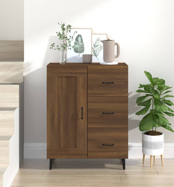 Sideboard Braun Eichen-Optik 69,5x34x90 cm Holzwerkstoff