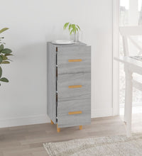 Sideboard Grau Sonoma 34,5x34x90 cm Holzwerkstoff