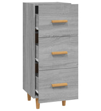 Sideboard Grau Sonoma 34,5x34x90 cm Holzwerkstoff