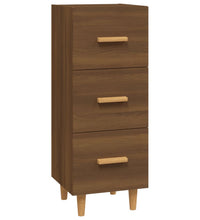 Sideboard Braun Eichen-Optik 34,5x34x90 cm Holzwerkstoff