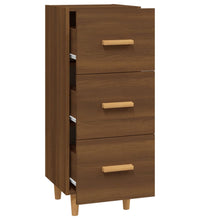 Sideboard Braun Eichen-Optik 34,5x34x90 cm Holzwerkstoff