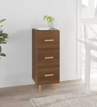 Sideboard Braun Eichen-Optik 34,5x34x90 cm Holzwerkstoff