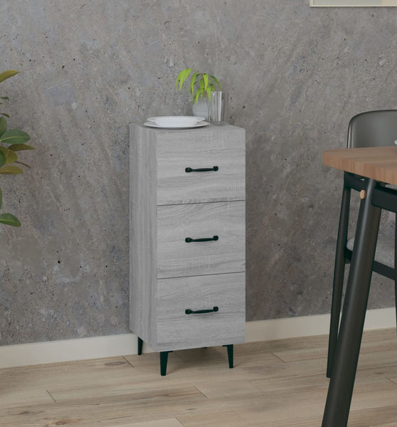 Sideboard Grau Sonoma 34,5x34x90 cm Holzwerkstoff