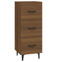 Sideboard Braun Eichen-Optik 34,5x34x90 cm Holzwerkstoff