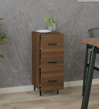 Sideboard Braun Eichen-Optik 34,5x34x90 cm Holzwerkstoff