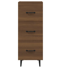 Sideboard Braun Eichen-Optik 34,5x34x90 cm Holzwerkstoff